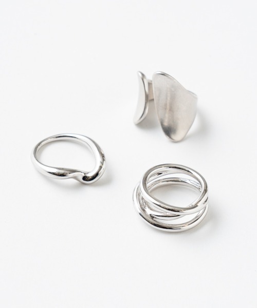 Kastane（カスタネ）の「変形リング3pieceセット（リング・レディース・シルバー/ゴールド・FREE）」の12枚目の写真