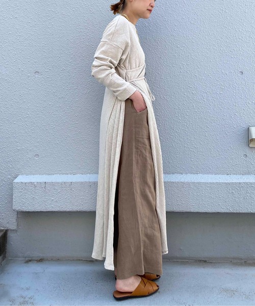 PICCIN（ピッチン）の「【日本製】3WAYリブカットプルオーバー（Tシャツ/カットソー・レディース・ブラック/ベージュ/オフホワイト・M）」の16枚目の写真