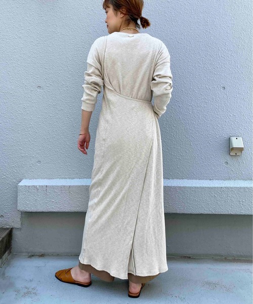 PICCIN（ピッチン）の「【日本製】3WAYリブカットプルオーバー（Tシャツ/カットソー・レディース・ブラック/ベージュ/オフホワイト・M）」の17枚目の写真