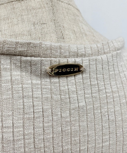 PICCIN（ピッチン）の「【日本製】3WAYリブカットプルオーバー（Tシャツ/カットソー・レディース・ブラック/ベージュ/オフホワイト・M）」の8枚目の写真