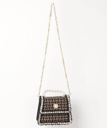 ROJITA | パールハンドルツイードバック(ハンドバッグ)