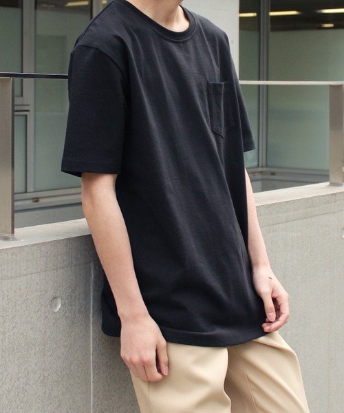 yield(イールド)の「【yield select apparel】USAコットン ビッグサイズ ショートスリーブTシャツ 062(Tシャツ/カットソー・メンズ・オリーブ/ホワイト/ワインレッド/ブラック/ブラウン/ネイビー/ベージュ/チャコールグレー/ブルー/パープル/イエロー・L/M/XL)」の3枚目の写真