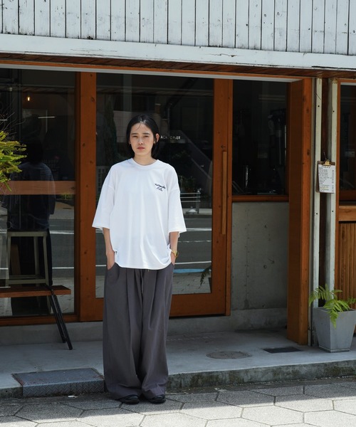 Mark Gonzales(マーク・ゴンザレス)の「Mark Gonzales / マークゴンザレス 別注 コラボ オーバーサイズ Tシャツ(Tシャツ/カットソー・メンズ・ホワイト系その他/ブラック系その他/グレー系その他/ブルー系その他/ホワイト系その他2/ホワイト系その他3/ホワイト系その他4/ブラック系その他2/グレー系その他2/ブルー系その他2/ブラック系その他3/ホワイト系その他5・MEDIUM/LARGE)」の14枚目の写真