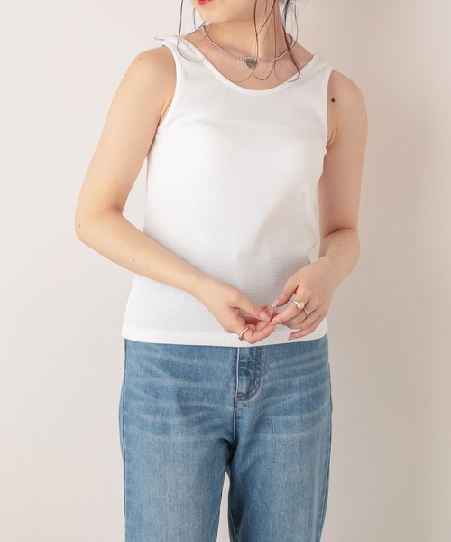 Chico(チコ)の「メッシュベスト+アメスリタンクセット(ニット/セーター・レディース・ホワイト/ブラック/ピンク・FREE)」の8枚目の写真