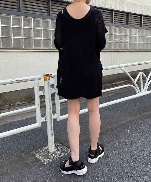 Chico(チコ)の「メッシュベスト+アメスリタンクセット(ニット/セーター・レディース・ホワイト/ブラック/ピンク・FREE)」の21枚目の写真