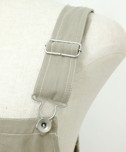 ＡＮＤＪ（アンドジェイ）の「配色ステッチジャンパースカート（ジャンパースカート・レディース・ライトカーキ/ブラック/ベージュ系その他/ブルーグレー/ピンク・M）」の14枚目の写真