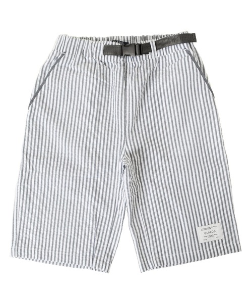 GLAZOS（グラソス）の「シアサッカー・クライミングベルトハーフパンツ（その他パンツ・キッズ・ホワイト/チャコールグレー・130cm/140cm/150cm/160cm/170cm）」の14枚目の写真