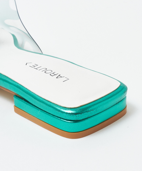 LAROUTE(ラルート)の「【WEB限定】PVCコンビトングサンダル(サンダル・レディース・ネイビー/シルバー/ホワイト/グリーン・36/39/35/37/38)」の8枚目の写真