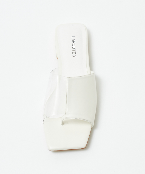 LAROUTE(ラルート)の「【WEB限定】PVCコンビトングサンダル(サンダル・レディース・ネイビー/シルバー/ホワイト/グリーン・36/39/35/37/38)」の5枚目の写真