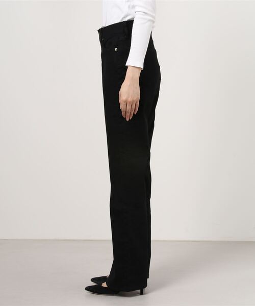AS KNOW AS de base（アズノゥアズドゥバズ）の「ワイドフレアデニムＰＴ（その他パンツ・レディース・ブラック/インディゴブルー・SMALL/MEDIUM）」の6枚目の写真
