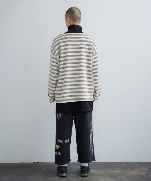 masterkey（マスターキー）の「masterkey マスターキー / GRAFFITI-WIDE 落書きジャガードニットパンツ ワイドパンツ / MK22A-P-13-1（その他パンツ・メンズ・ベージュ/ブラック/カーキ・FREE）」の8枚目の写真