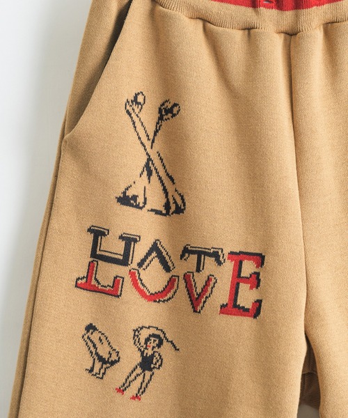 masterkey（マスターキー）の「masterkey マスターキー / GRAFFITI-WIDE 落書きジャガードニットパンツ ワイドパンツ / MK22A-P-13-1（その他パンツ・メンズ・ベージュ/ブラック/カーキ・FREE）」の19枚目の写真