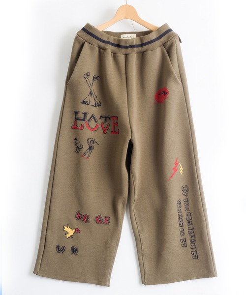 masterkey（マスターキー）の「masterkey マスターキー / GRAFFITI-WIDE 落書きジャガードニットパンツ ワイドパンツ / MK22A-P-13-1（その他パンツ・メンズ・ベージュ/ブラック/カーキ・FREE）」の21枚目の写真