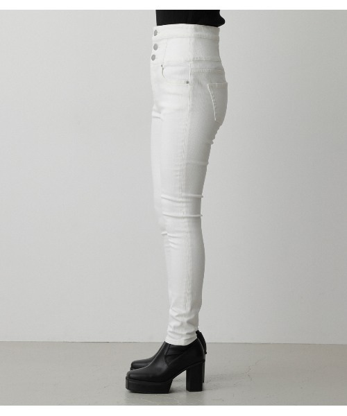 HI-WAISTBUTTONDENIMSKINNYⅡ/ハイウエストボタンデニムスキニーⅡ