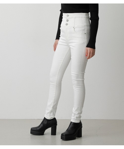 HI-WAISTBUTTONDENIMSKINNYⅡ/ハイウエストボタンデニムスキニーⅡ