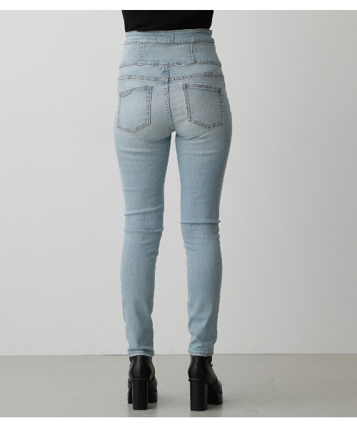 HI-WAISTBUTTONDENIMSKINNYⅡ/ハイウエストボタンデニムスキニーⅡ