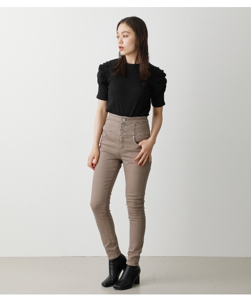 HI-WAISTBUTTONDENIMSKINNYⅡ/ハイウエストボタンデニムスキニーⅡ