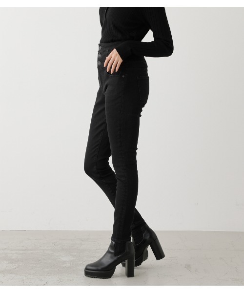 HI-WAISTBUTTONDENIMSKINNYⅡ/ハイウエストボタンデニムスキニーⅡ