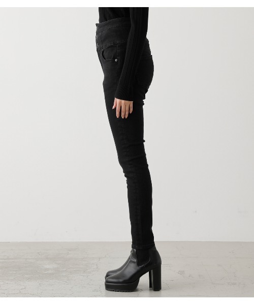HI-WAISTBUTTONDENIMSKINNYⅡ/ハイウエストボタンデニムスキニーⅡ