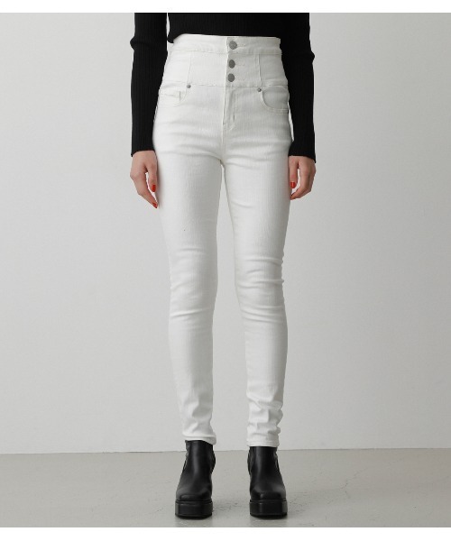 HI-WAISTBUTTONDENIMSKINNYⅡ/ハイウエストボタンデニムスキニーⅡ