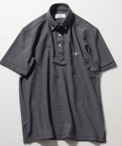 NOLLEY'S goodman（ノーリーズグッドマン）の「クジラ ワンポイント カノコ ポロシャツ (※NANOFINE 制菌加工)（ポロシャツ・メンズ・ホワイト/ネイビー/ブルー系その他/レッド系その他・SMALL/MEDIUM/X-LARGE/LARGE/XX-LARGE）」の15枚目の写真