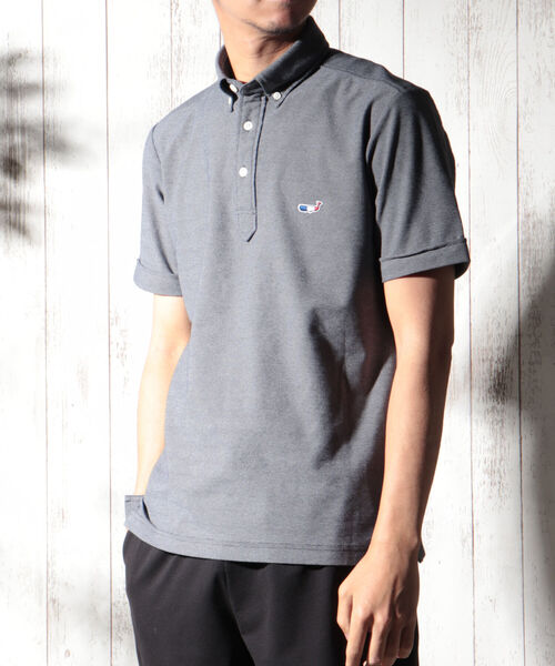 NOLLEY'S goodman（ノーリーズグッドマン）の「クジラ ワンポイント カノコ ポロシャツ (※NANOFINE 制菌加工)（ポロシャツ・メンズ・ホワイト/ネイビー/ブルー系その他/レッド系その他・SMALL/MEDIUM/X-LARGE/LARGE/XX-LARGE）」の12枚目の写真