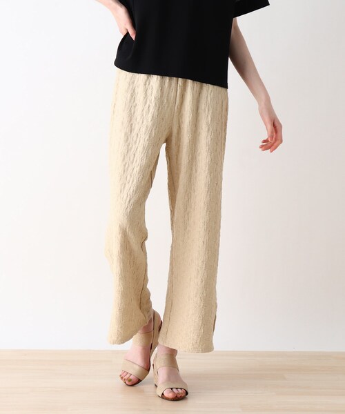 Cutie Blonde(キューティーブロンド)の「◆【S-L】でこぼこストレートパンツ(その他パンツ・レディース・ブラック/ダークオレンジ/ベージュ・01/03/02)」の2枚目の写真