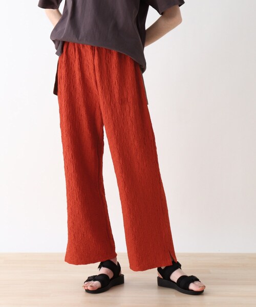 Cutie Blonde(キューティーブロンド)の「◆【S-L】でこぼこストレートパンツ(その他パンツ・レディース・ブラック/ダークオレンジ/ベージュ・01/03/02)」の3枚目の写真