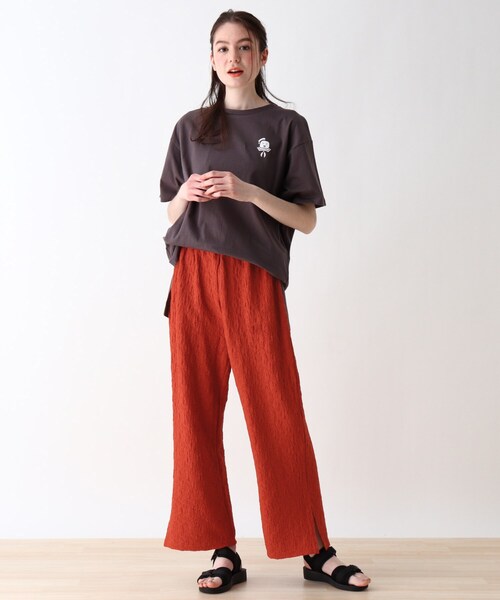 Cutie Blonde(キューティーブロンド)の「◆【S-L】でこぼこストレートパンツ(その他パンツ・レディース・ブラック/ダークオレンジ/ベージュ・01/03/02)」の13枚目の写真