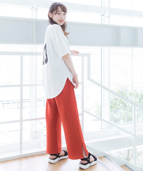 Cutie Blonde(キューティーブロンド)の「◆【S-L】でこぼこストレートパンツ(その他パンツ・レディース・ブラック/ダークオレンジ/ベージュ・01/03/02)」の15枚目の写真