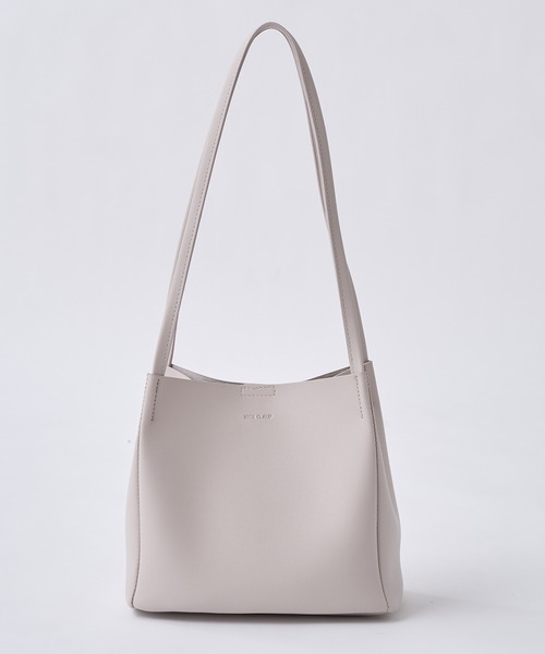 one after another NICE CLAUP（ワンアフターアナザーナイスクラップ）の「ポーチ付ミニトートバッグ（ショルダーバッグ・レディース・イエロー/アイボリー/グレイッシュベージュ・FREE）」の18枚目の写真