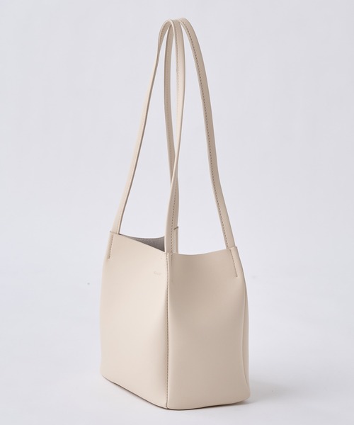 one after another NICE CLAUP（ワンアフターアナザーナイスクラップ）の「ポーチ付ミニトートバッグ（ショルダーバッグ・レディース・イエロー/アイボリー/グレイッシュベージュ・FREE）」の20枚目の写真