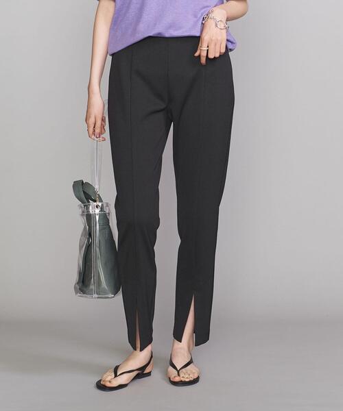 BEAUTY&YOUTH UNITED ARROWS（ビューティーアンドユースユナイテッドアローズ）の「BY フロントスリット スキニーパンツ◆（その他パンツ・レディース・ブラック/オリーブ/ライム・SMALL/MEDIUM）」の9枚目の写真