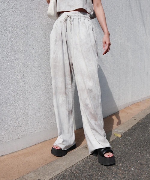 FIG&VIPER(フィグアンドバイパー)の「タイダイダメージワイドPT(その他パンツ・レディース・グレー/ブラック/パープル/ピンク・FREE)」の10枚目の写真