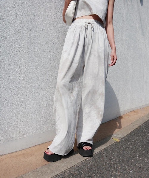 FIG&VIPER(フィグアンドバイパー)の「タイダイダメージワイドPT(その他パンツ・レディース・グレー/ブラック/パープル/ピンク・FREE)」の15枚目の写真