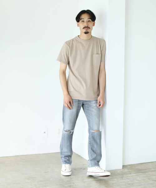 BEAMS（ビームス）の「Goodwear / Short Sleeve Pocket Tee（Tシャツ/カットソー・メンズ・ブラウン系その他2/ブルー系その他2・MEDIUM/X-LARGE/LARGE/SMALL）」の5枚目の写真