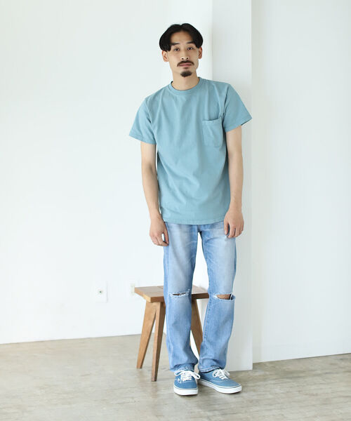 BEAMS（ビームス）の「Goodwear / Short Sleeve Pocket Tee（Tシャツ/カットソー・メンズ・ブラウン系その他2/ブルー系その他2・MEDIUM/X-LARGE/LARGE/SMALL）」の7枚目の写真