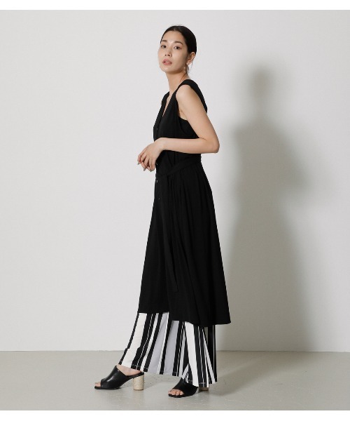 AZUL by moussy(アズールバイマウジー)の「ICE CLEAN GILET/アイスクリーンジレ(ベスト・レディース・ブラック/ダークカーキ/ダークオレンジ・FREE)」の6枚目の写真