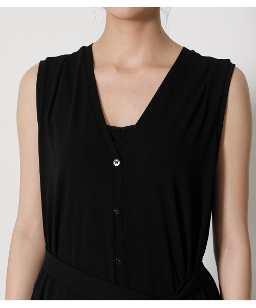 AZUL by moussy(アズールバイマウジー)の「ICE CLEAN GILET/アイスクリーンジレ(ベスト・レディース・ブラック/ダークカーキ/ダークオレンジ・FREE)」の10枚目の写真