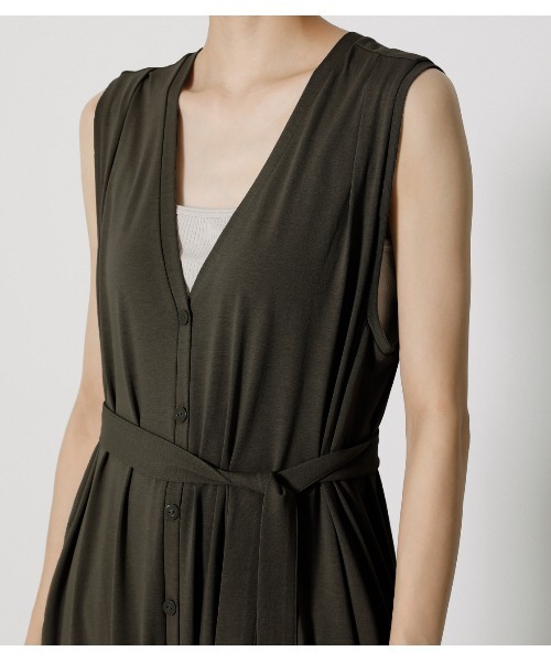 AZUL by moussy(アズールバイマウジー)の「ICE CLEAN GILET/アイスクリーンジレ(ベスト・レディース・ブラック/ダークカーキ/ダークオレンジ・FREE)」の19枚目の写真