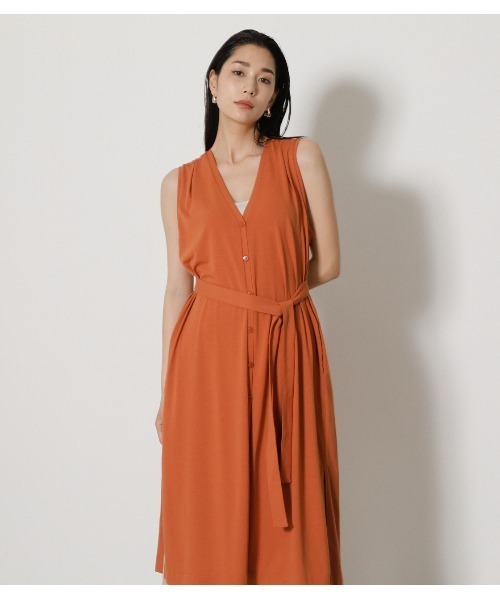 AZUL by moussy(アズールバイマウジー)の「ICE CLEAN GILET/アイスクリーンジレ(ベスト・レディース・ブラック/ダークカーキ/ダークオレンジ・FREE)」の22枚目の写真