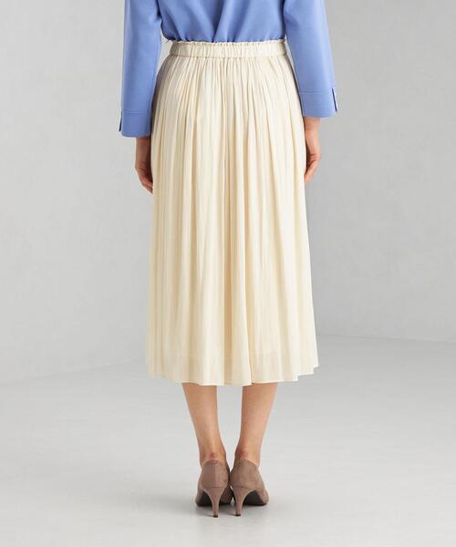 green label relaxing（グリーンレーベルリラクシング）の「CS monable P ギャザー スカート（スカート・レディース・ベージュ/オフホワイト/オレンジ系その他・38/36）」の6枚目の写真