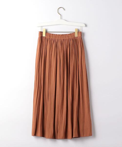 green label relaxing（グリーンレーベルリラクシング）の「CS monable P ギャザー スカート（スカート・レディース・ベージュ/オフホワイト/オレンジ系その他・38/36）」の12枚目の写真