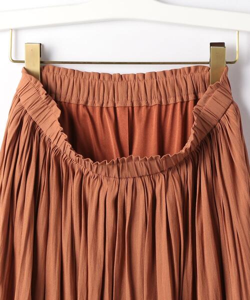 green label relaxing（グリーンレーベルリラクシング）の「CS monable P ギャザー スカート（スカート・レディース・ベージュ/オフホワイト/オレンジ系その他・38/36）」の13枚目の写真