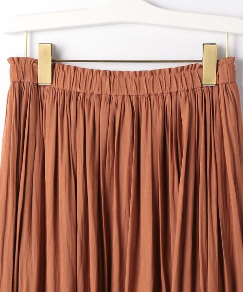 green label relaxing（グリーンレーベルリラクシング）の「CS monable P ギャザー スカート（スカート・レディース・ベージュ/オフホワイト/オレンジ系その他・38/36）」の18枚目の写真