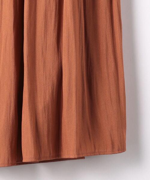 green label relaxing（グリーンレーベルリラクシング）の「CS monable P ギャザー スカート（スカート・レディース・ベージュ/オフホワイト/オレンジ系その他・38/36）」の19枚目の写真