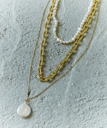 Birthday room | ゴールドチェーン＆淡水パールネックレス3点セット(ネックレス)