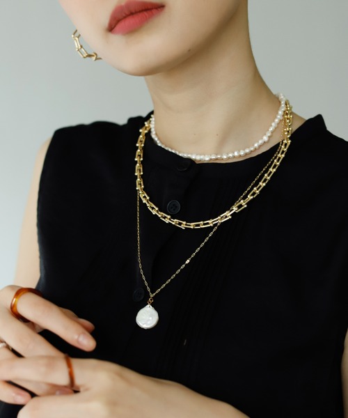 Birthday room（バースデイルーム）の「ゴールドチェーン＆淡水パールネックレス3点セット（ネックレス・レディース・ゴールド・FREE）」の20枚目の写真