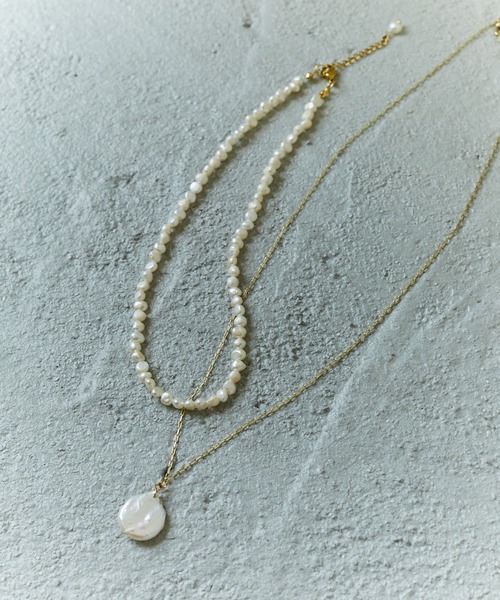 Birthday room（バースデイルーム）の「ゴールドチェーン＆淡水パールネックレス3点セット（ネックレス・レディース・ゴールド・FREE）」の19枚目の写真