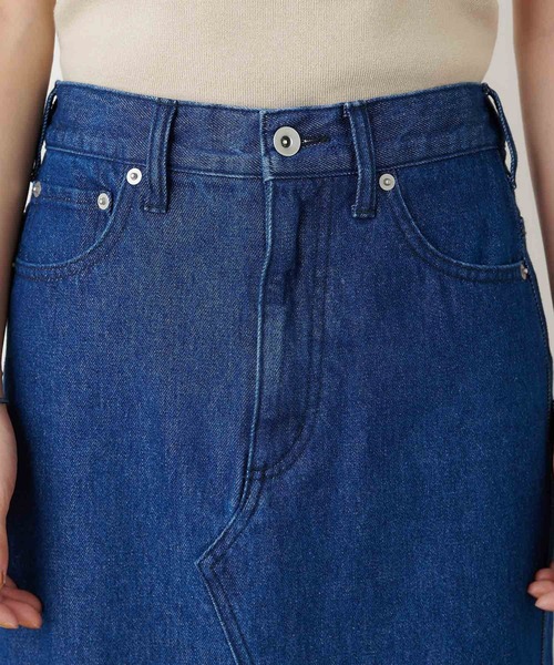 Omekashi（オメカシ）の「デニムスリットロングスカート（デニムスカート・レディース・ブラック/ブルー・36/38）」の16枚目の写真